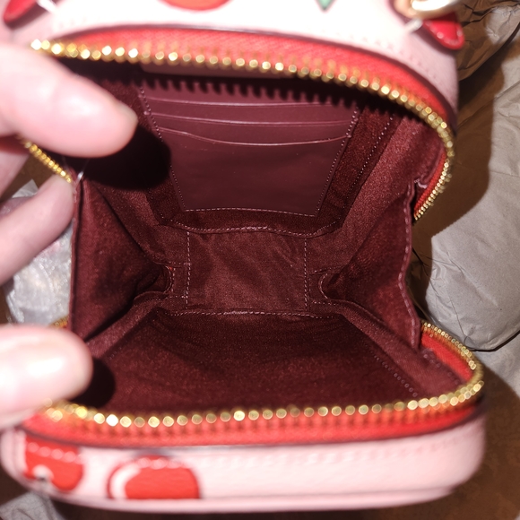 Coach Pink Cherry Print Crossbody Bag - Picture 5 of 9